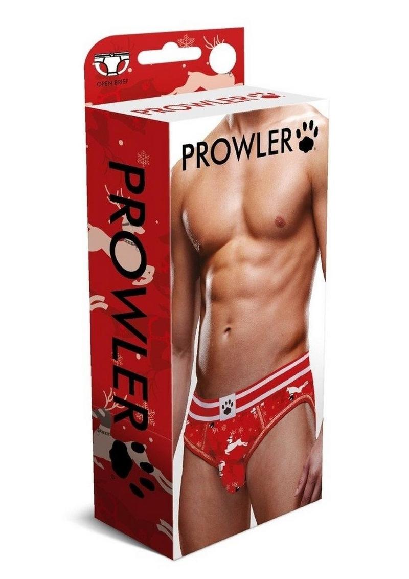 Prowler Reindeer Open Brief - XSmall - Red/Black