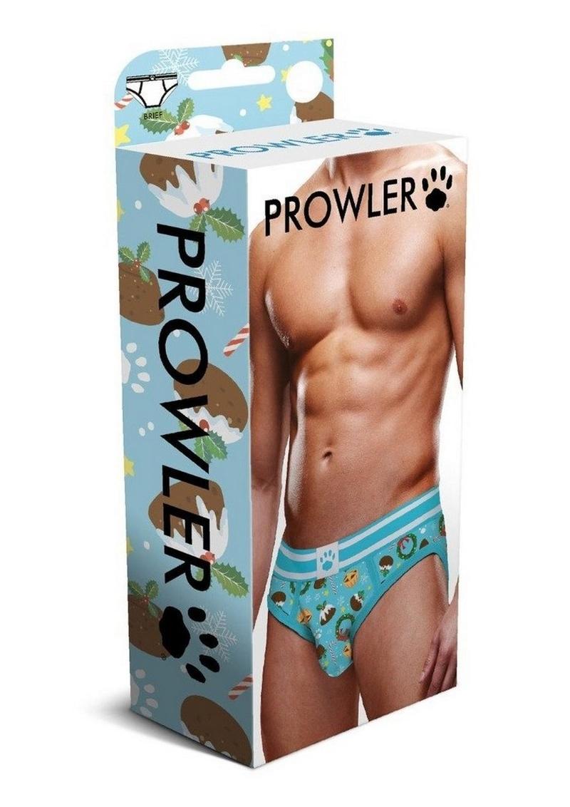 Prowler Christmas Pudding Brief - XLarge - Blue/White