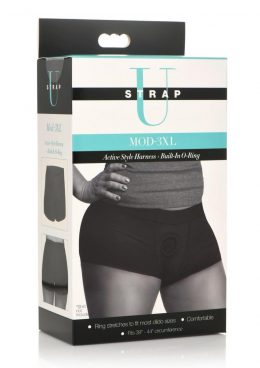 Strap U Mod Active Style Harness + Built In O Ring XXXL - Black