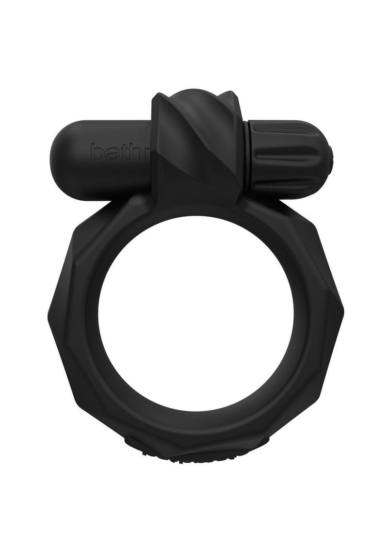 Bathmate Maximus Vibe 55 Rechargeable Silicone Cockring - Black