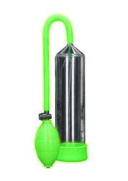 Ouch! Classic Penis Pump Glow in the Dark - Green