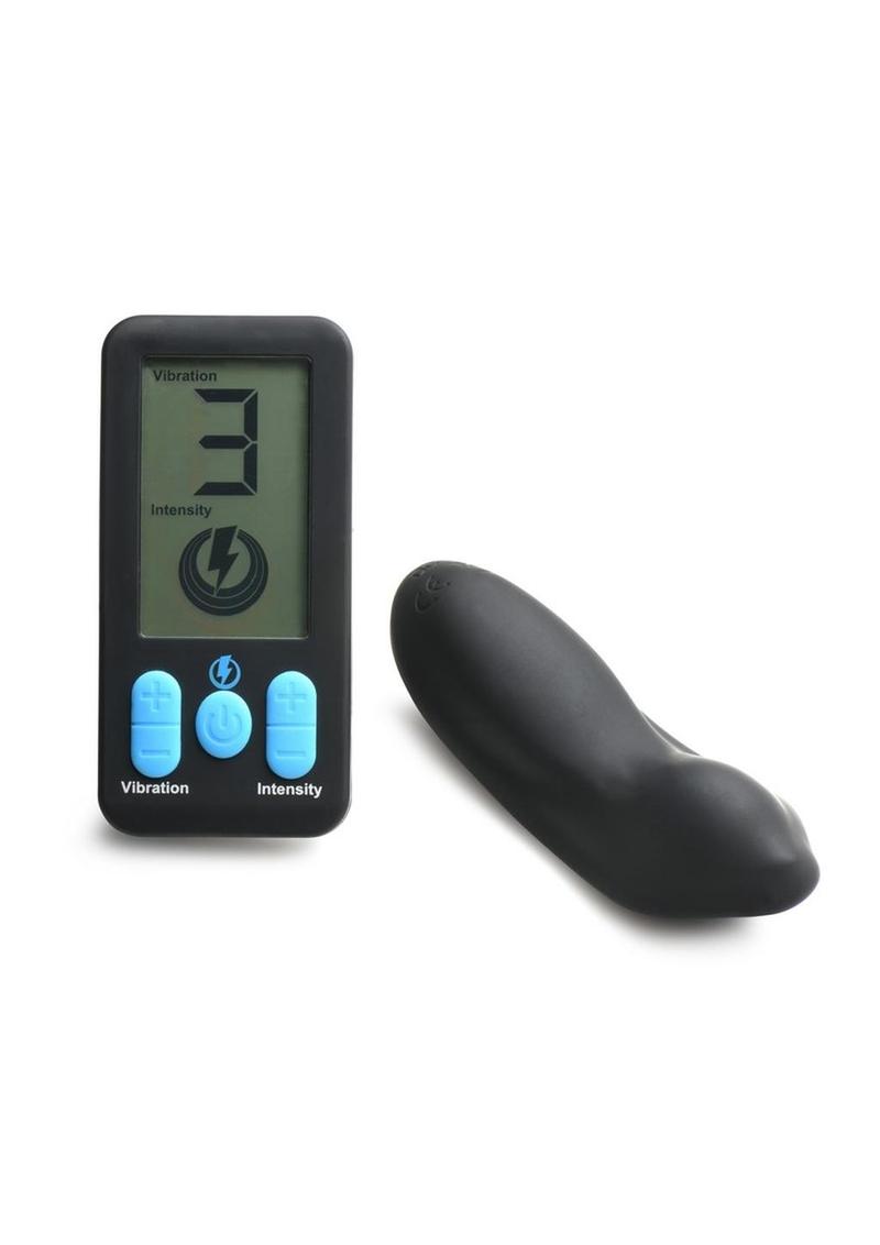 Zeus Electrosex E-Stim Panty Vibe with Remote Control - Black