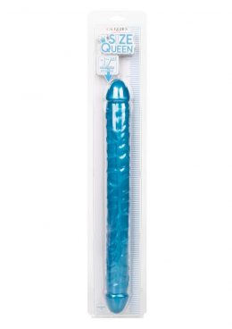 Size Queen Dildo - 17in - Blue