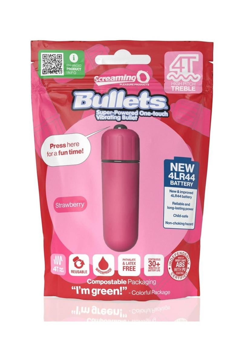 Screaming O 4T Bullet Vibrator - Strawberry