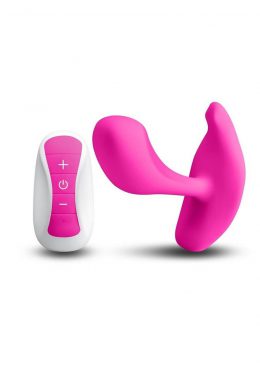 Inya Eros Rechargeable Silicone Vibrating Stimulator with Remote Control - Pink