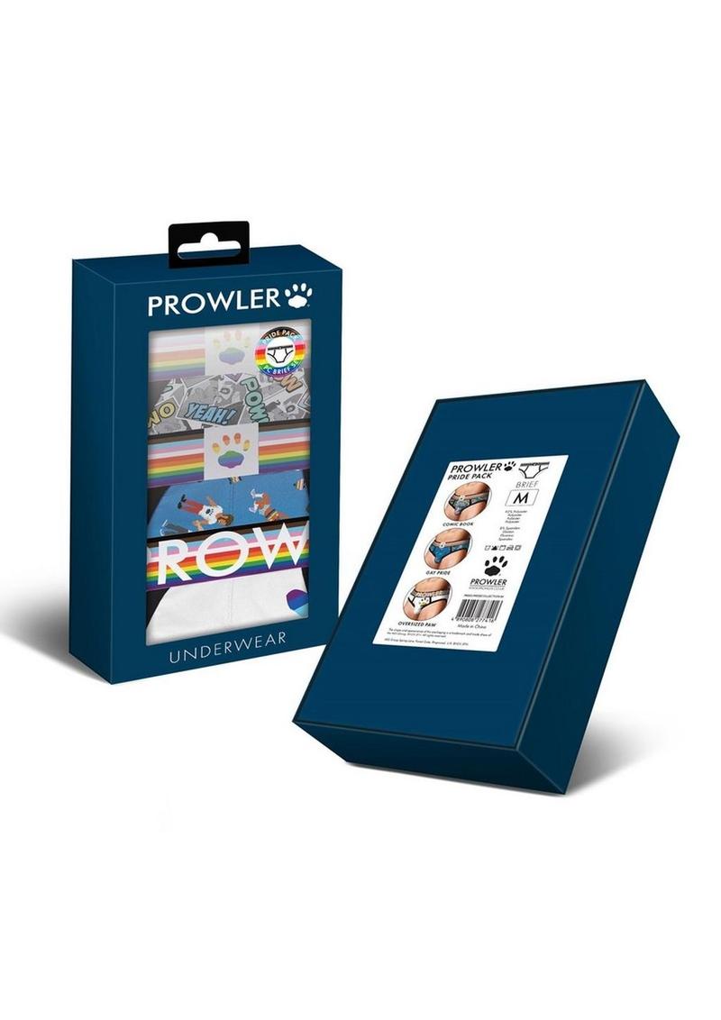 Prowler Pride Brief Collection (3 Pack) - Medium - Multicolor