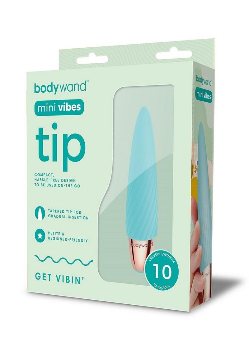 Bodywand Mini Vibes Tip Rechargeable Silicone Clitoral Stimulator- Green