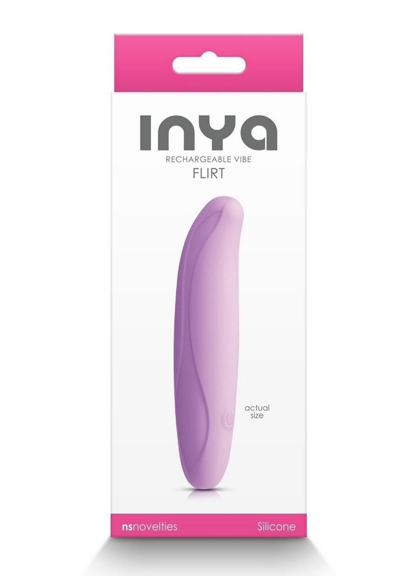 Inya Flirt Rechargeable Silicone Vibrator - Lavender