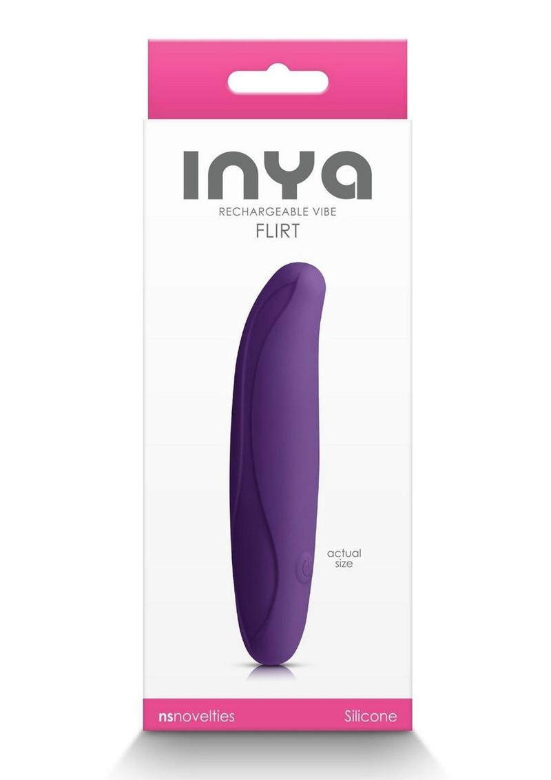 Inya Flirt Rechargeable Silicone Vibrator - Purple