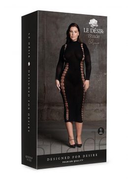 Le Desir Shade Carme XI Dress with Turtleneck - Queen - Black