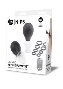 Size Up Classic Nipple Pump Set - Clear/Black