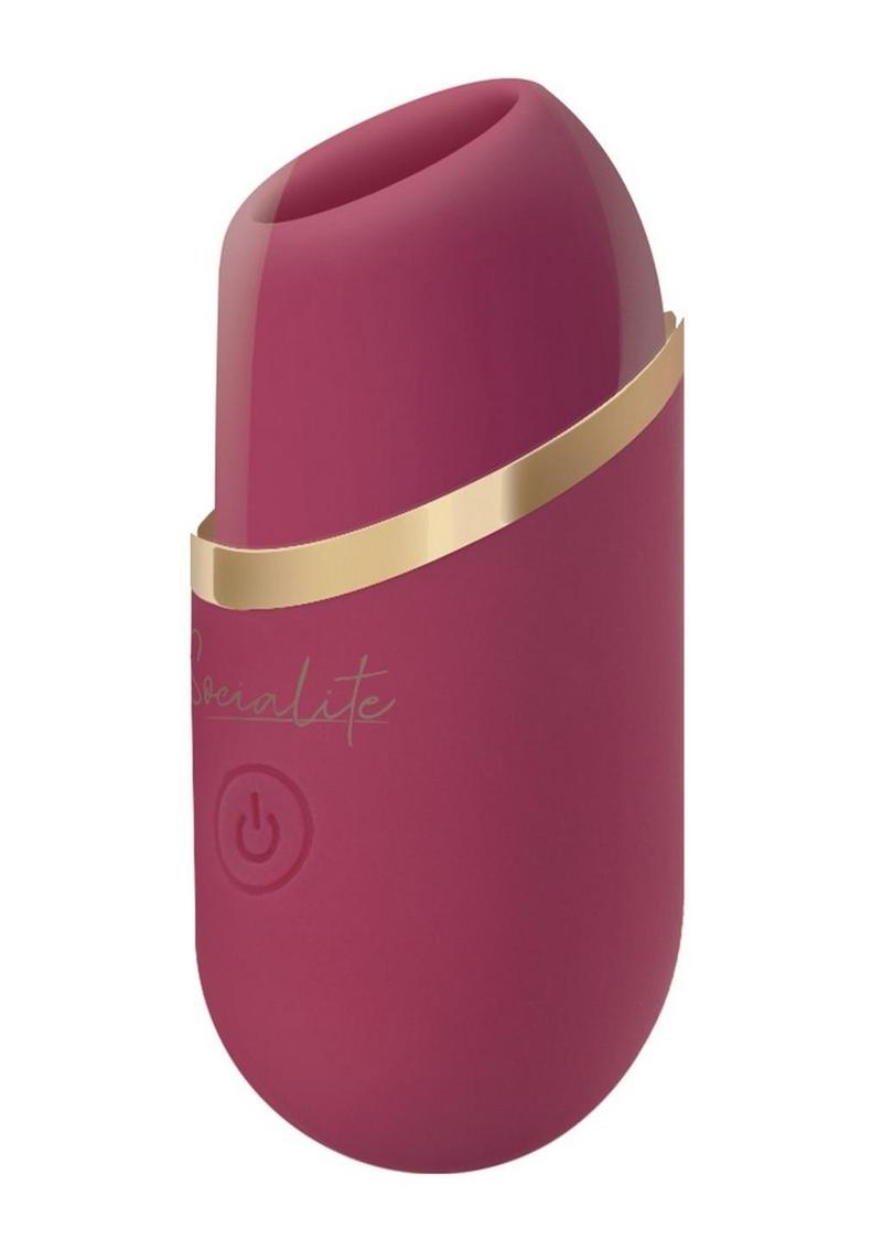 Bodywand Socialite Liv Mini Tongue Rechargeable Silicone Pocket Licker - Pink