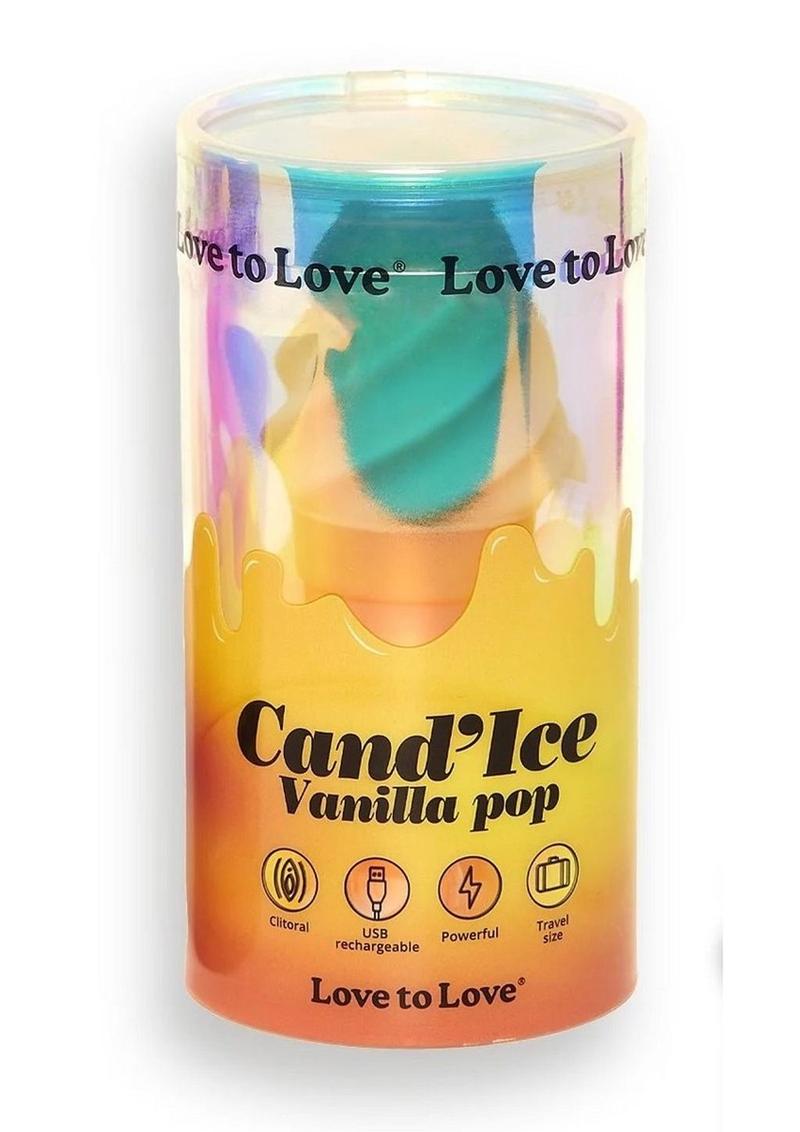 Cand`Ice Rechargeable Silicone Clitoral Stimulator - Vanilla Pop
