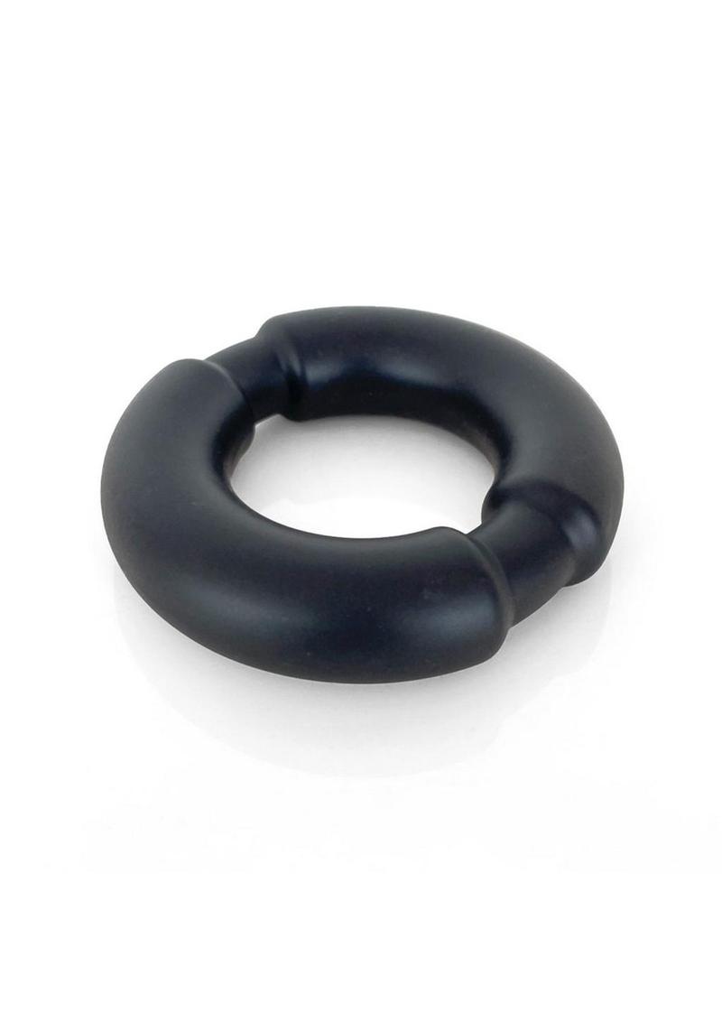 Vers Steel Weighted Cock Ring - Black