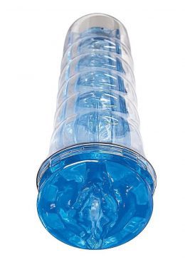 Dream-Lite Crystal Vagina Masturbator - Blue