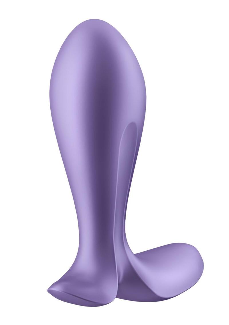 Satisfyer Intensity Plug Rechargeable Silicone Connect App Anal Plug - Purple