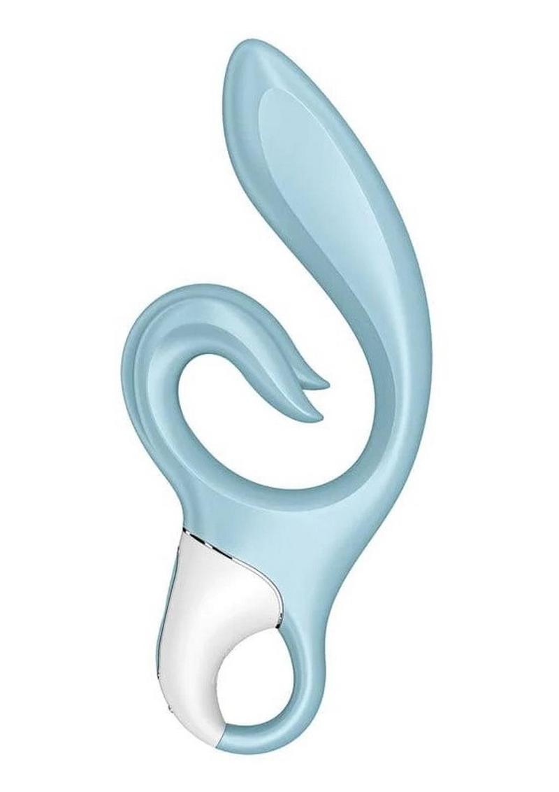 Satisfyer Love Me Rechargeable Silicone Rabbit Vibrator - Blue