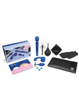 B-Vibe Anal Massage and Education Set - Navy Blue