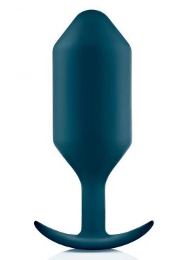 B-Vibe Snug Plug 6 Silicone Weighted Anal Plug - Marine Blue