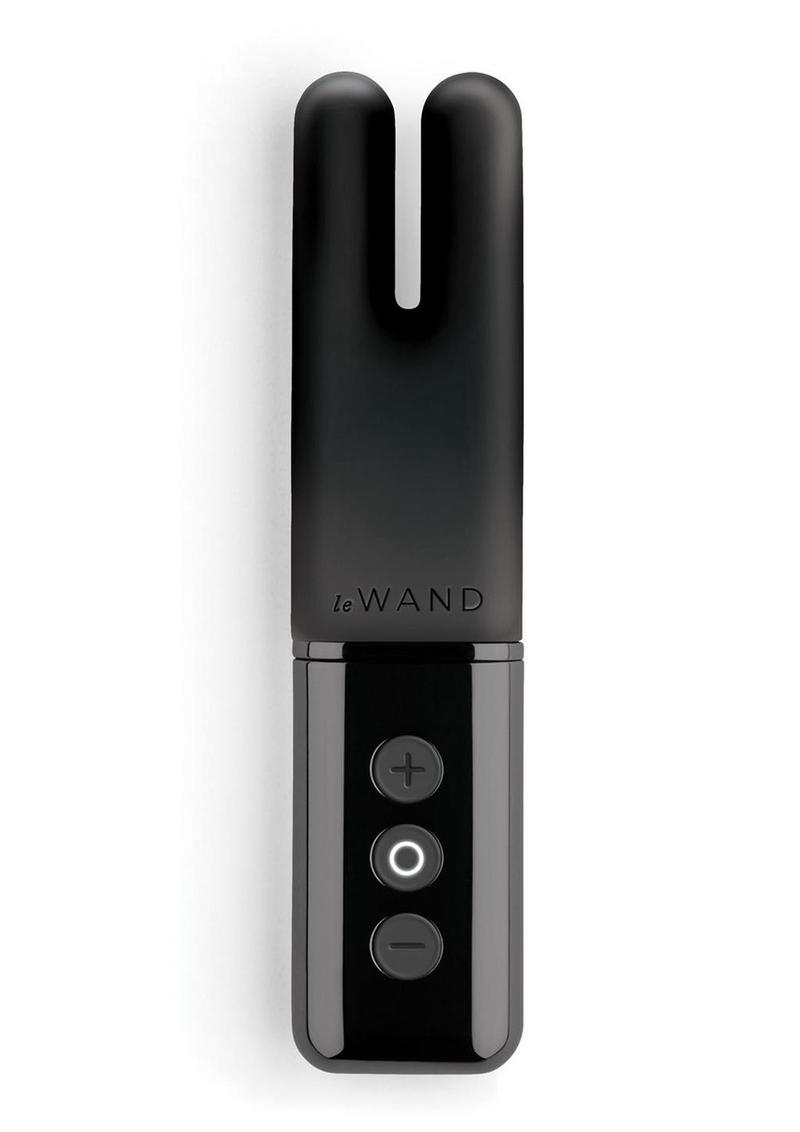 Le Wand Deux Silicone Rechargeable Dual Vibrator - Black