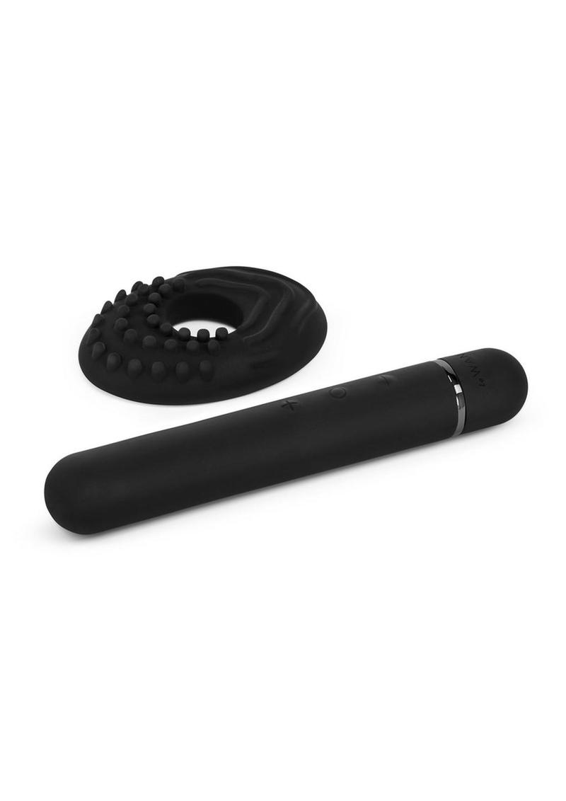 Le Wand Baton Rechargeable Silicone Vibrator - Black