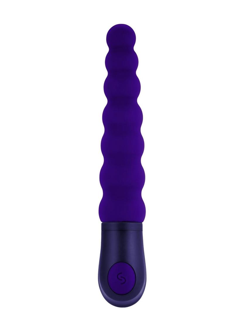 Selopa Beaded Beauty Silicone Vibrator - Purple