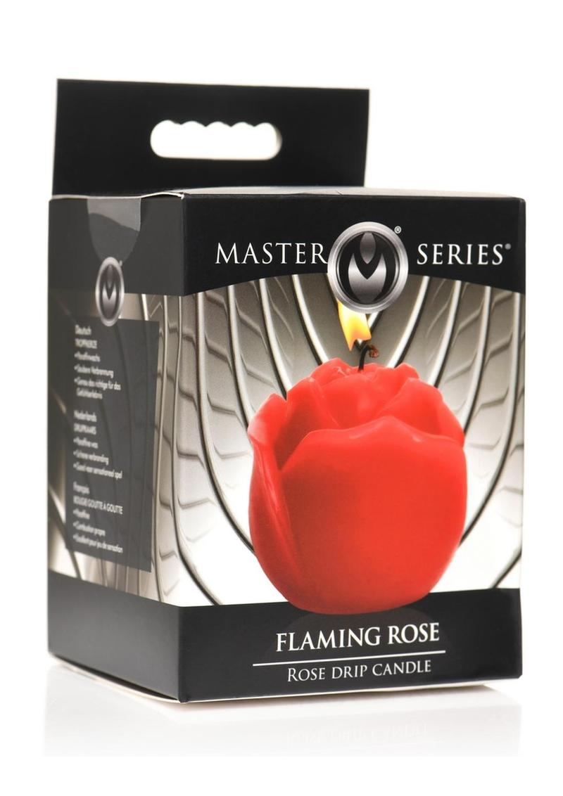 Master Series Flaming Rose Rose Drip Candle - Red
