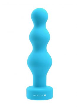 Gender X Plugged Up Rechargeable Silicone Anal Beads - Blue