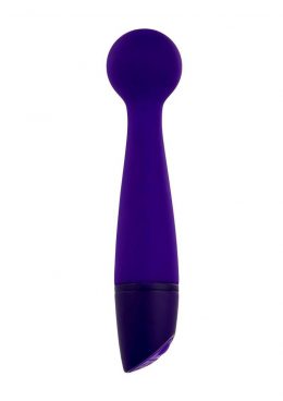 Selopa Gumball Rechargable Silicone Vibrating Wand - Purple