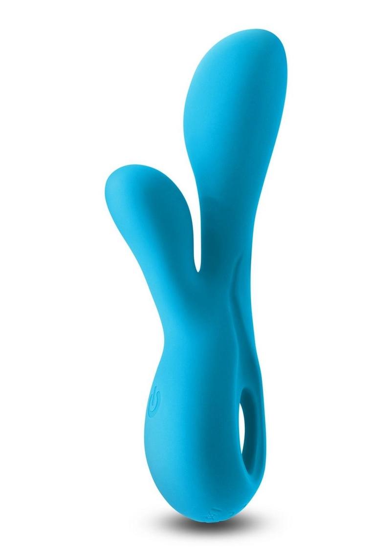 Revel Galaxy Rechargeable Silicone Rabbit Vibrator - Blue