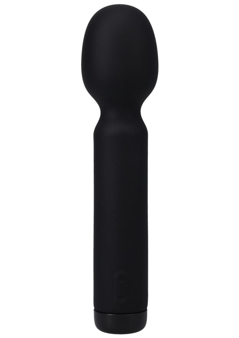 In a Bag Silicone Rechargeable Wand Massager - Black