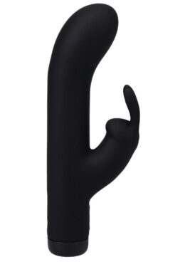 In a Bag Silicone Rechargeable Rabbit Vibrator - Black