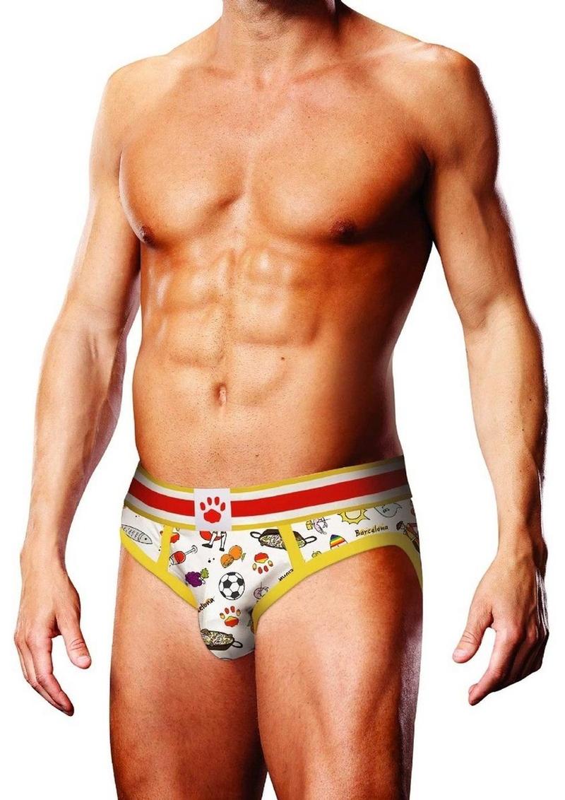 Prowler Spring/Summer 2023 Barcelona Brief - Large - White/Multicolor