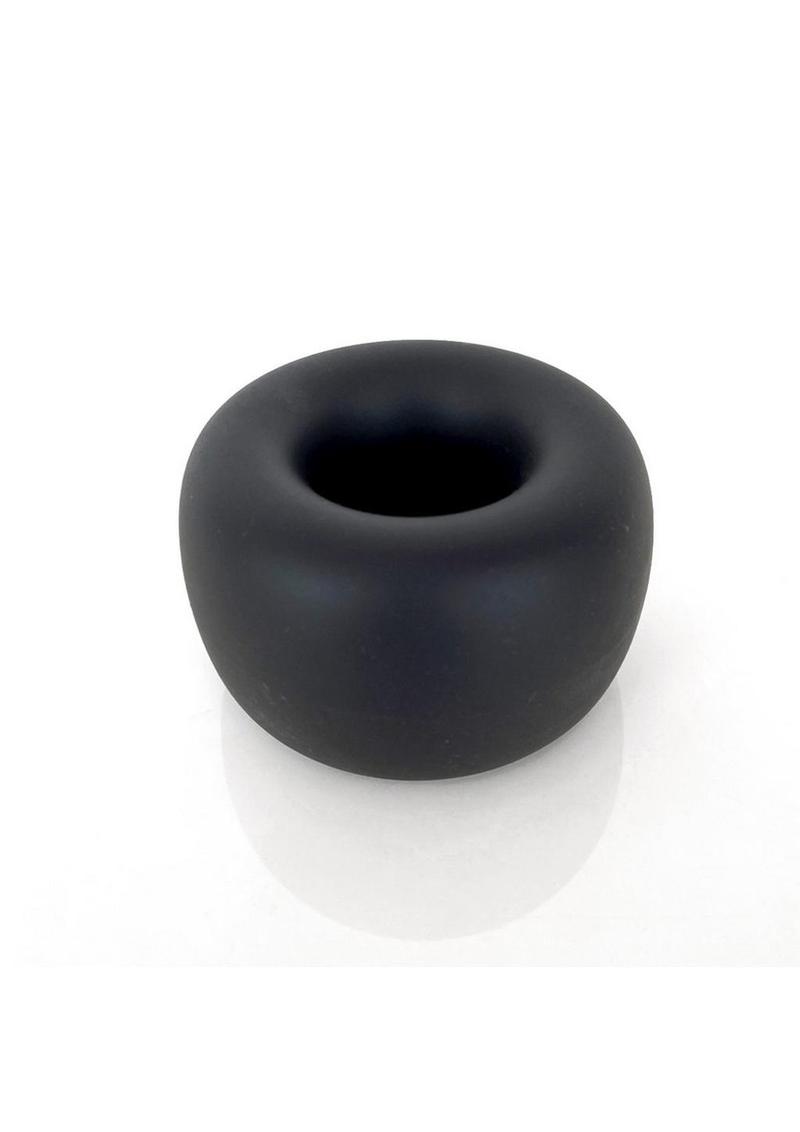 Vers Liquid Silicone Ball Stretcher Steel Motion Balls  - Black