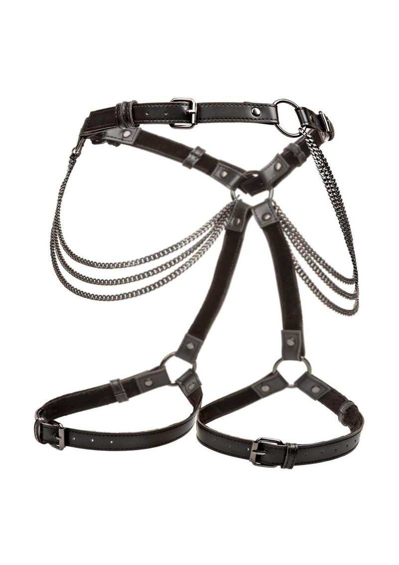 Euphoria Collection Multi Chain Thigh Harness - Plus Size - Black