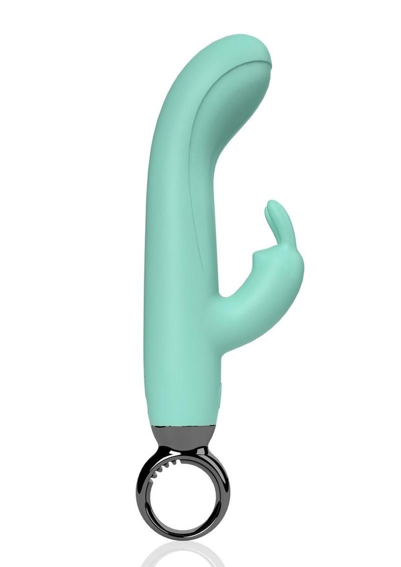 PrimO Rabbit Rechargeable Silicone Vibrator - Teal