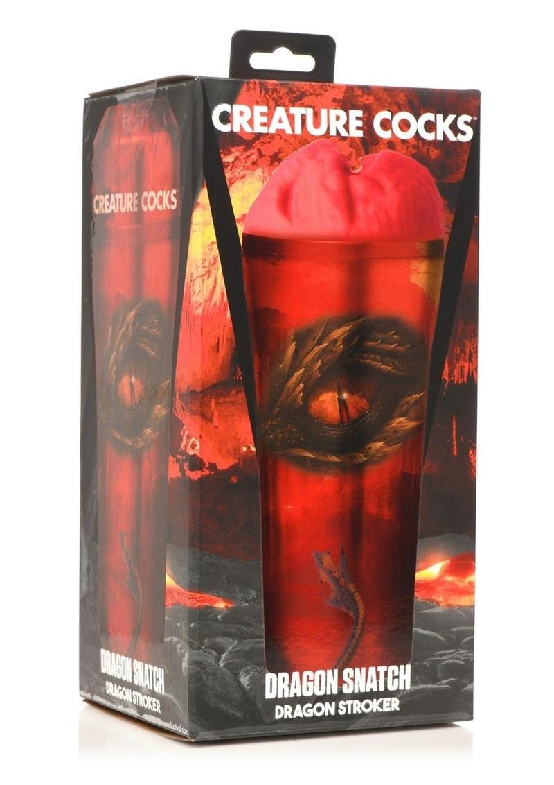 Creature Cocks Dragon Snatch Stroker - Red/Black