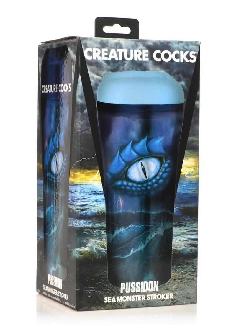 Creature Cocks Pussidon Sea Monster Stroker - Blue/Black