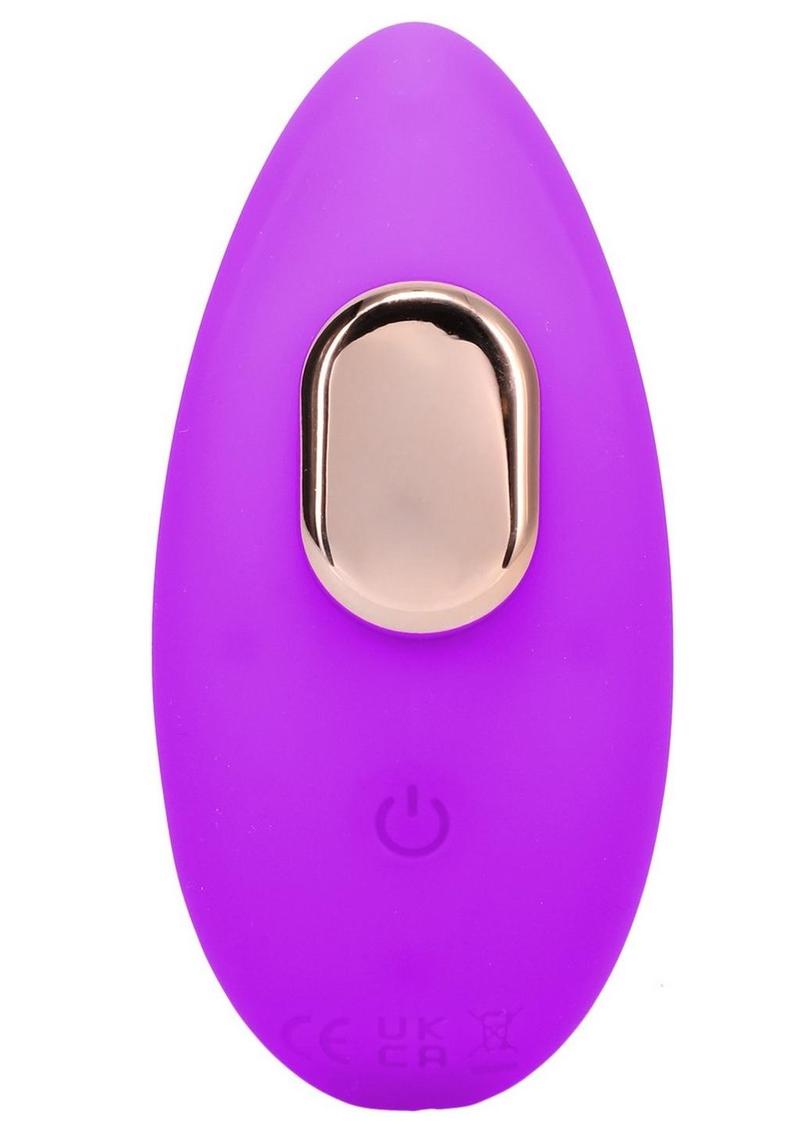 In a Bag Silicone Rechargeable Magnetic Panty Vibe with Remote - Purple