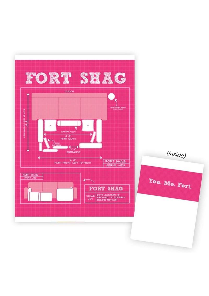 Warm Human Fort Shag Greeting Card