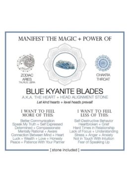 Warm Human Blue Kyanite Blades