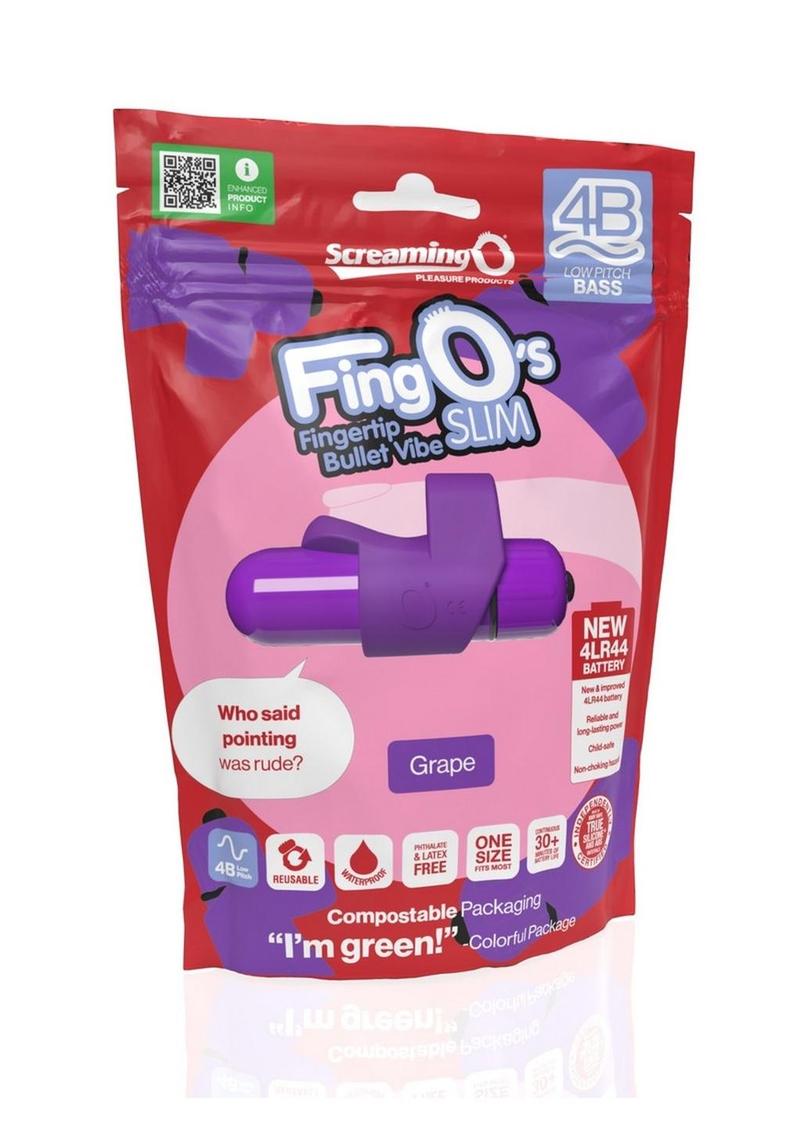 4B FingO Slim Finger Vibrator - Grape