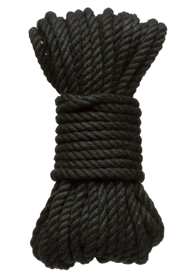 Merci Hogtied Bind and Tie 6mm Hemp Bondage Rope 30ft - Black