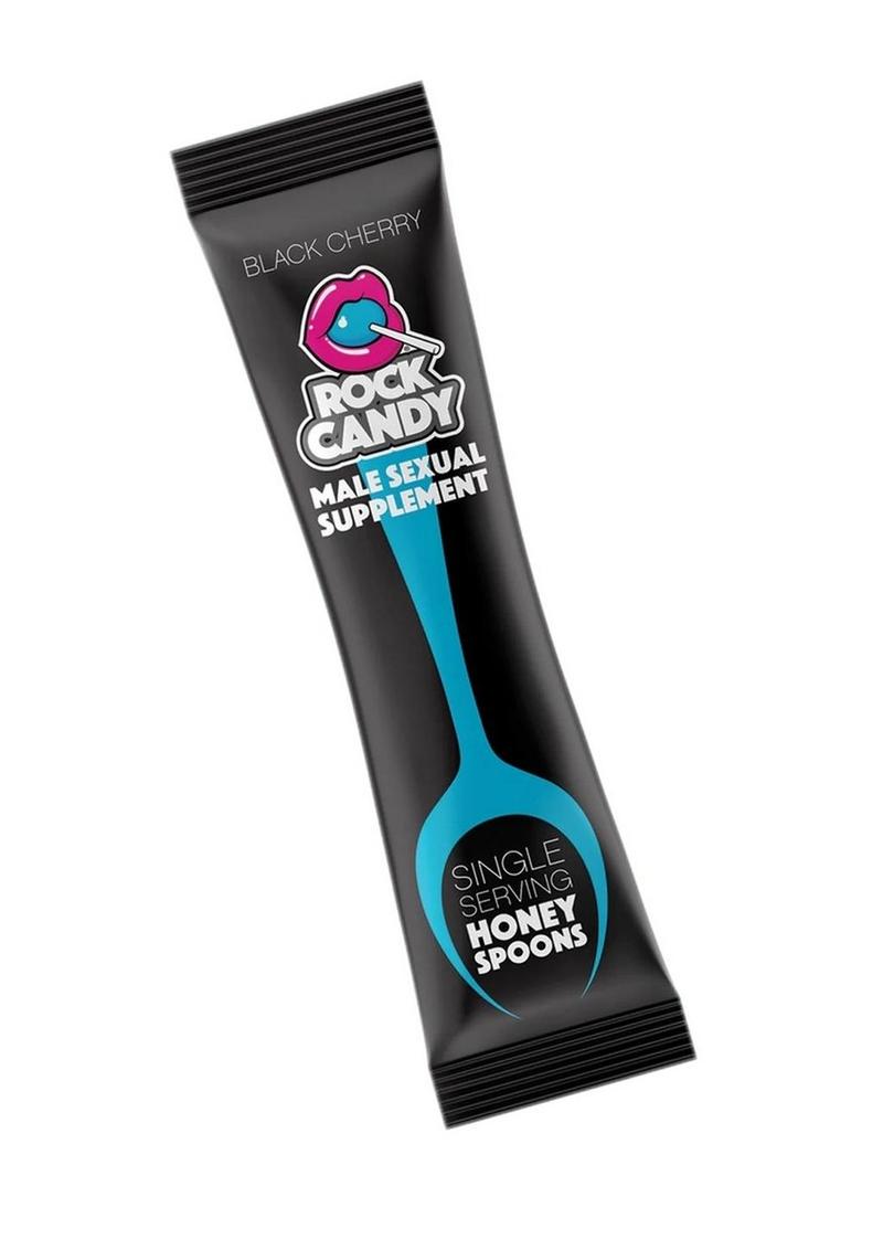 Rock Candy Honey Spoon Male Sexual Supplement Single - Black Cherry