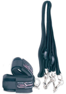 Sportsheets Sport Cuffs and Tethers Kit - Black