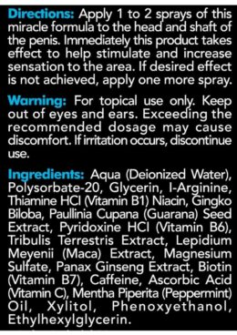 Mansation Male Stimulation Spray 1 oz
