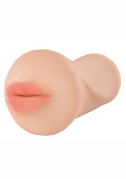 Pipedream Extreme Toyz Fuck Me Silly To Go Deep Throat Cocksucker Mega Masturbator - Mouth - Vanilla