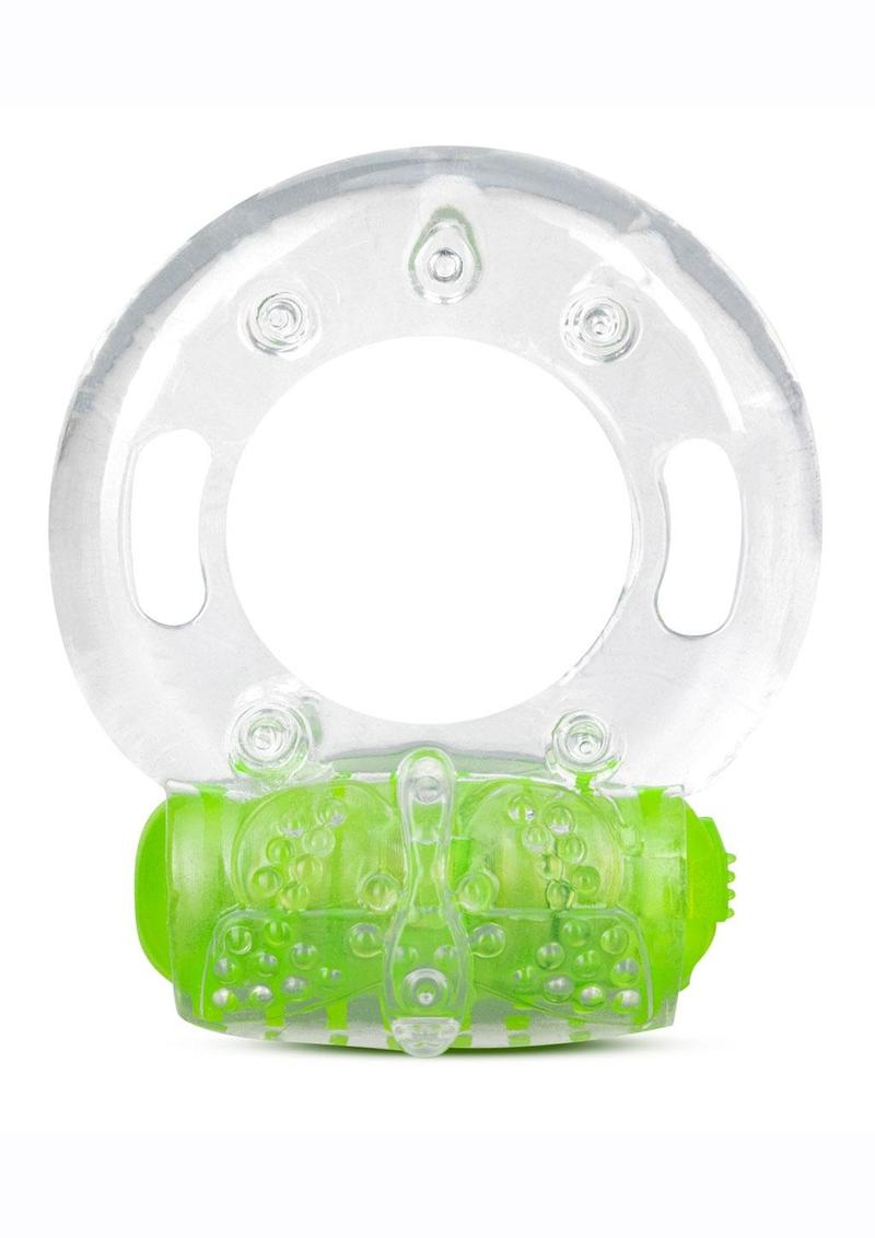 Play with Me Arouser Vibrating Cock Ring - Green