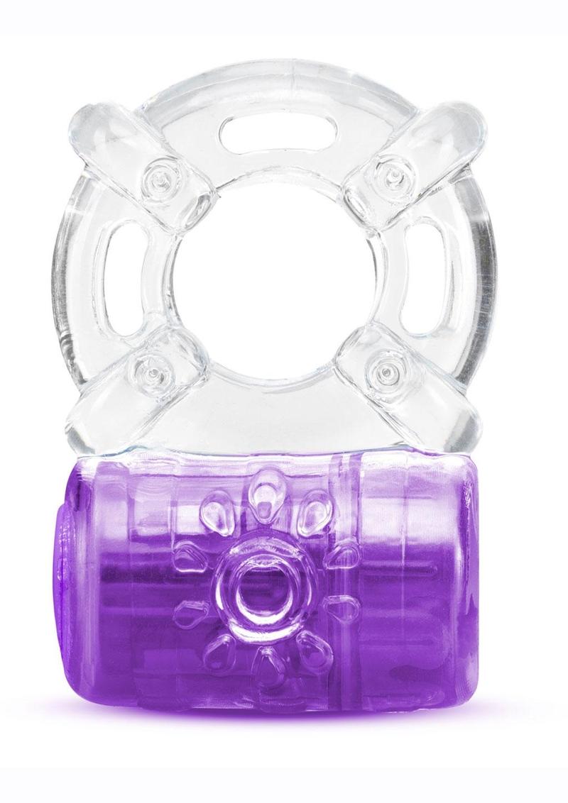 Play with Me Pleaser Rechargeable Cock Ring - Purple