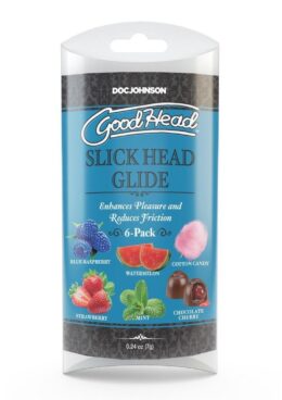 GoodHead Slick Head Glide .24oz (6 Pack) - Assorted